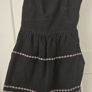 Billabong Boho Dress Strappy Fit & Flare Black Tribal Pattern, Never Worn!
